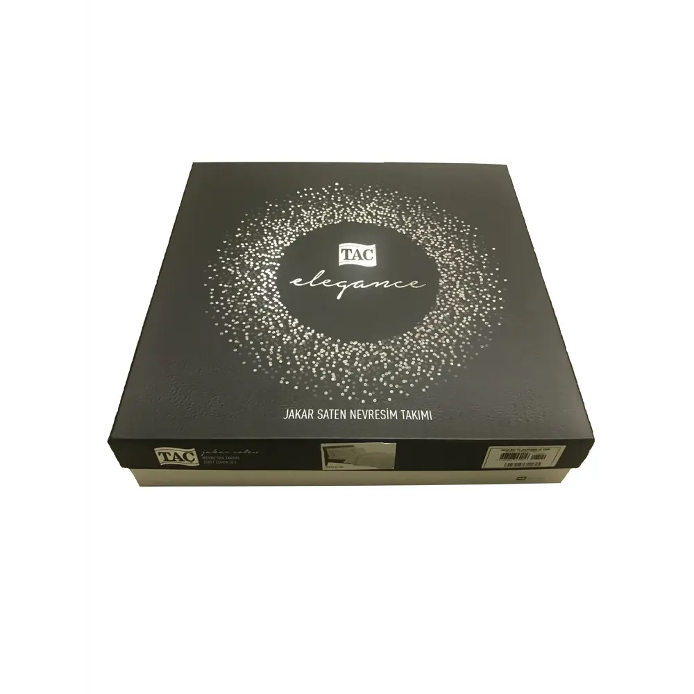 Фото Комплект постельного белья Tac JAKAR 4141-53425, евро, жаккард цвет фиолетовый