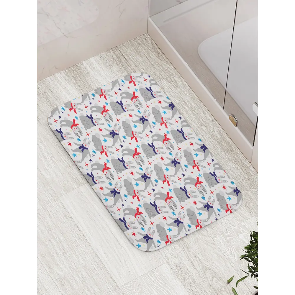 Фото Коврик для ванной комнаты JoyArty bath_419819 52x77см цвет белый