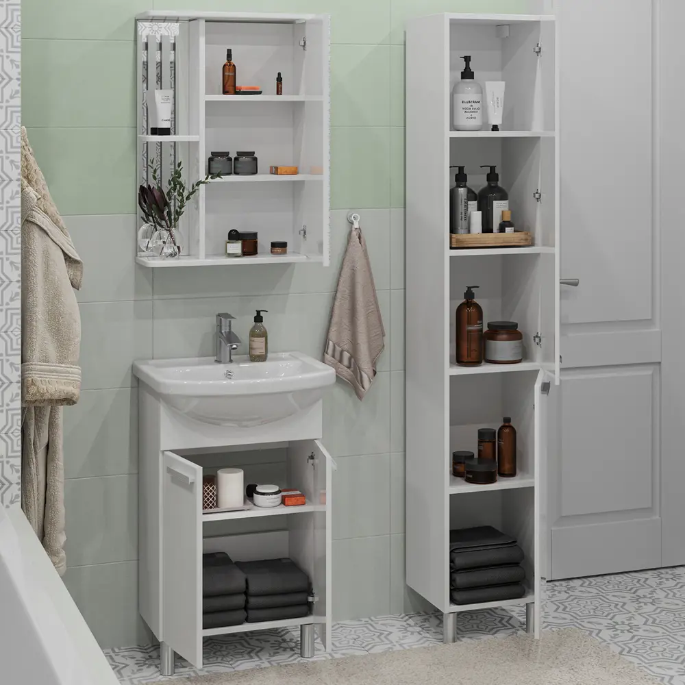 Фото 6 Тумба под раковину напольная SanStar Аура 45 41см Фото 6 Тумба под раковину напольная SanStar Аура 45 41см