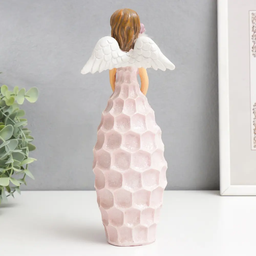 Фото 3 Фигурка "Девушка в розовом платье-сотах с розочкой" 9.5x8x25.5 см Фото 3 Фигурка "Девушка в розовом платье-сотах с розочкой" 9.5x8x25.5 см