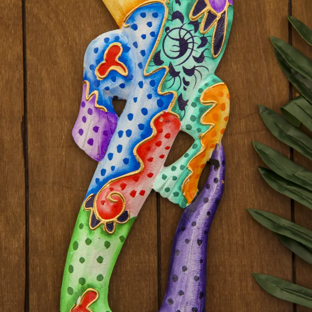 Фото 3 Панно "Геккон океан" яркий рисунок 11x1.1x50 см