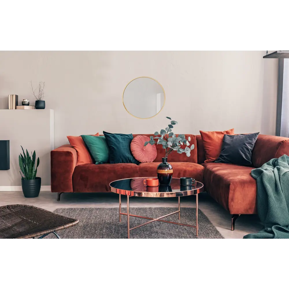 Фото 8 Зеркало A+T Home Decor настенное Round 60x60 см круглое в металлической раме цвет золото Фото 8 Зеркало A+T Home Decor настенное Round 60x60 см круглое в металлической раме цвет золото