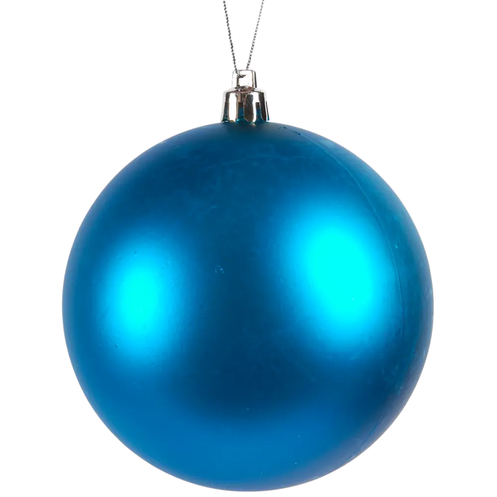 Фото 4 Набор ёлочных шаров 10 см цвет голубой, 24 шт. Фото 4 Набор ёлочных шаров 10 см цвет голубой, 24 шт.