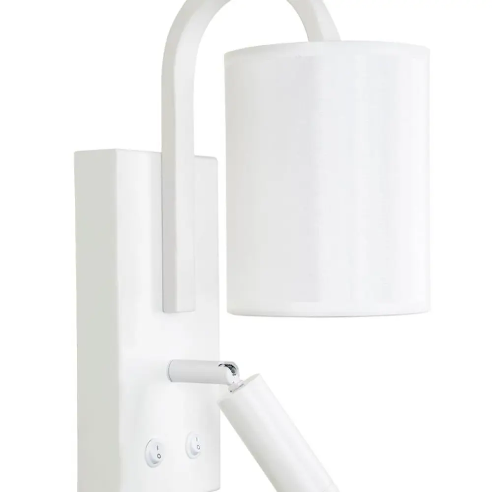 Фото 2 Настенный светильник LED4U 2236-320L.WH цвет белый Фото 2 Настенный светильник LED4U 2236-320L.WH цвет белый