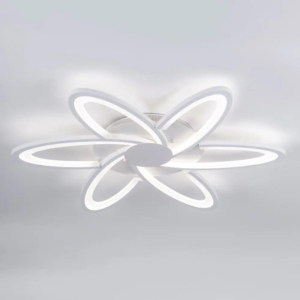 Фото 3 Светильник настенно-потолочный LED4U L1417-6 WH 10 м² нейтральный белый свет цвет белый Фото 3 Светильник настенно-потолочный LED4U L1417-6 WH 10 м² нейтральный белый свет цвет белый