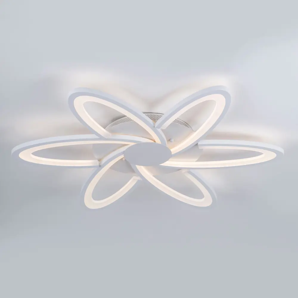 Фото 2 Светильник настенно-потолочный LED4U L1417-6 WH 10 м² нейтральный белый свет цвет белый Фото 2 Светильник настенно-потолочный LED4U L1417-6 WH 10 м² нейтральный белый свет цвет белый