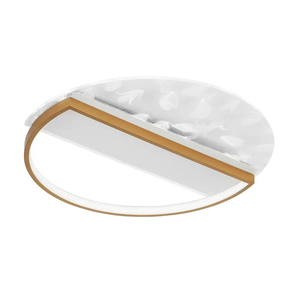 Фото Светильник настенно-потолочный LED4U L1043-500 GD 6 м² нейтральный белый свет цвет белый Фото Светильник настенно-потолочный LED4U L1043-500 GD 6 м² нейтральный белый свет цвет белый