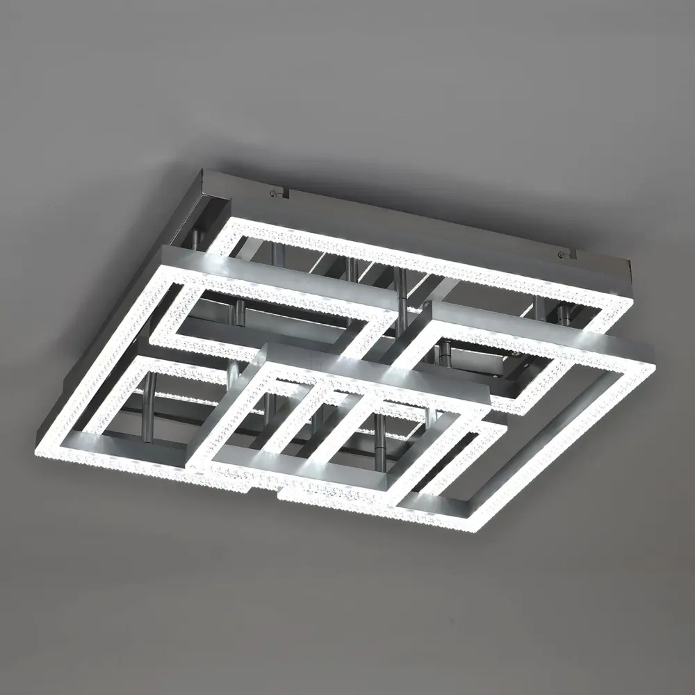 Фото 4 Светильник настенно-потолочный LED4U L6121-5 CR 25 м² нейтральный белый свет цвет хром Фото 4 Светильник настенно-потолочный LED4U L6121-5 CR 25 м² нейтральный белый свет цвет хром
