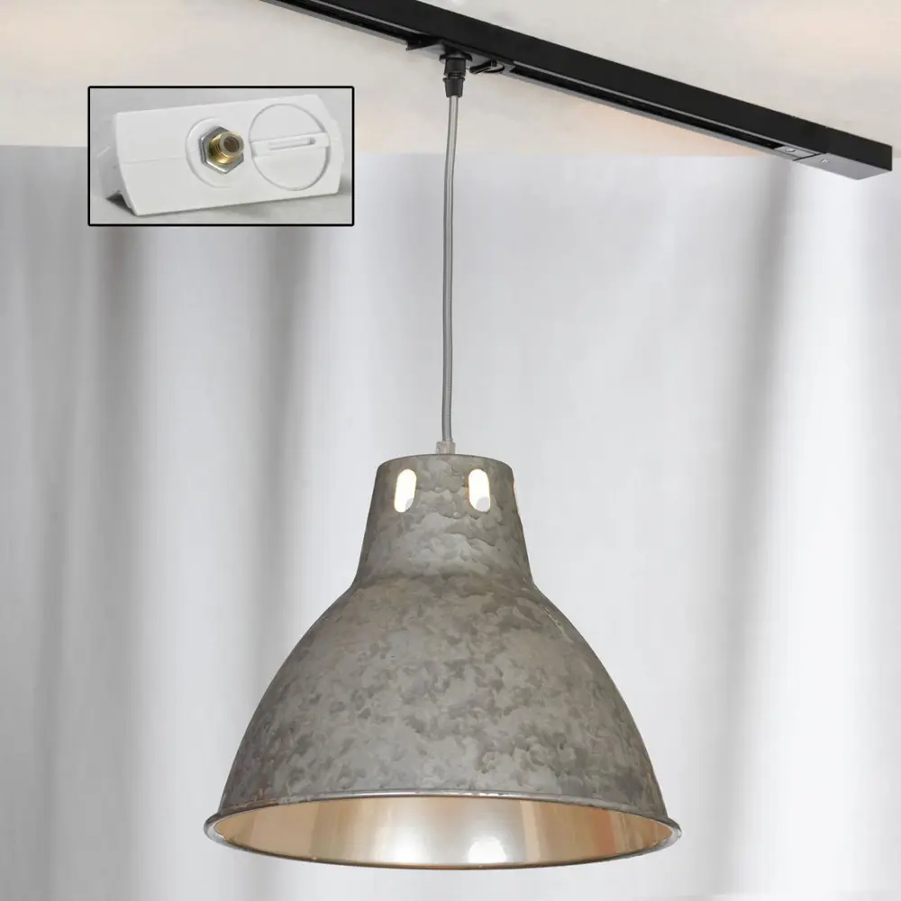 Фото Трековый светильник LUSSOLE LSP-9503-TAW 60 Вт 2 м² цвет серый Фото Трековый светильник LUSSOLE LSP-9503-TAW 60 Вт 2 м² цвет серый