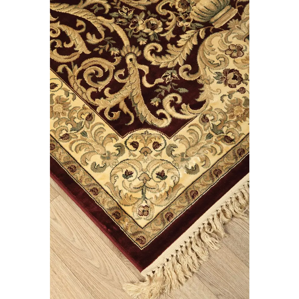 Фото 7 Ковер вискоза Beluchi 200/1767 100х140 см цвет красный Фото 7 Ковер вискоза Beluchi 200/1767 100х140 см цвет красный