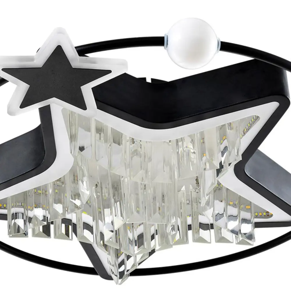 Фото 2 Светильник настенно-потолочный LED4U L8025-450 BK 10 м² нейтральный белый свет цвет черный Фото 2 Светильник настенно-потолочный LED4U L8025-450 BK 10 м² нейтральный белый свет цвет черный