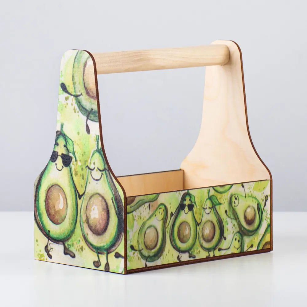 Фото 2 Кашпо 7356670 Дарим красиво 12.5 см 0.2 л дерево зеленый