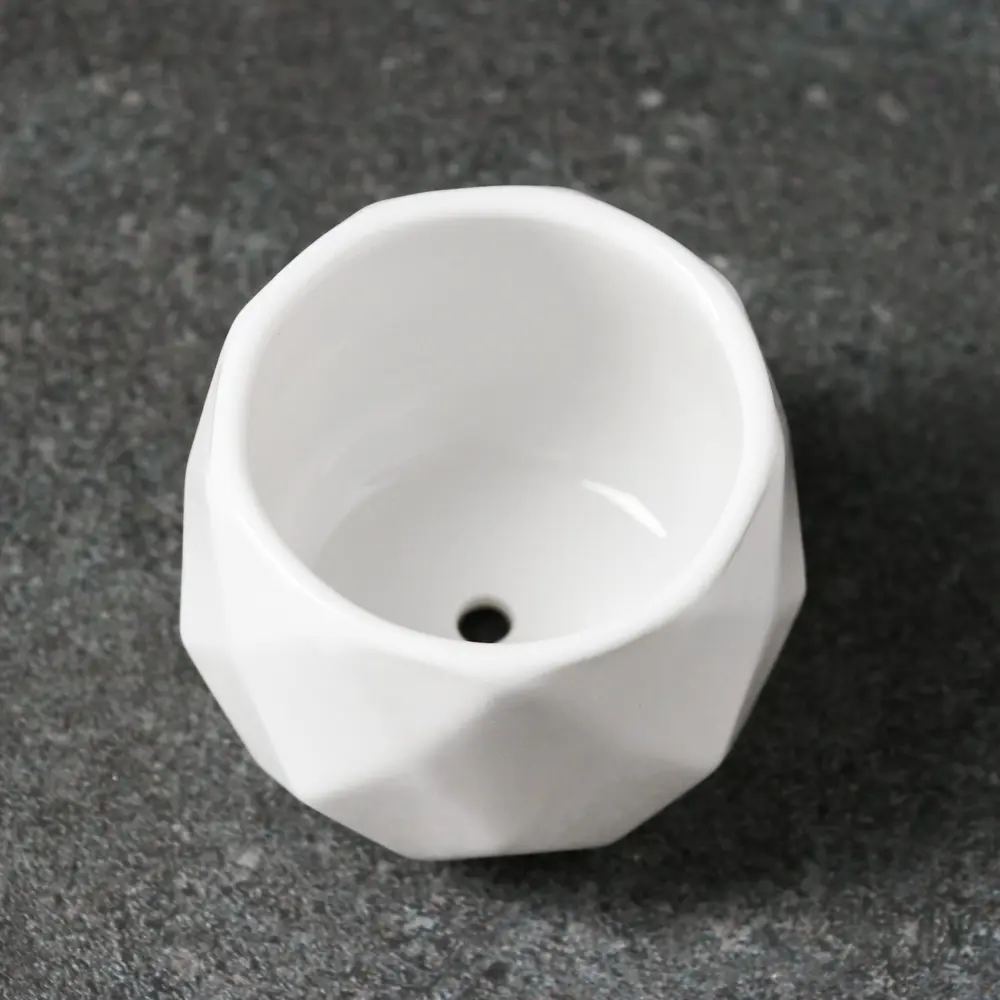 Фото 2 Горшок цветочный 6116693 Take it easy 6.5 см 0.3 л керамика белый Фото 2 Горшок цветочный 6116693 Take it easy 6.5 см 0.3 л керамика белый