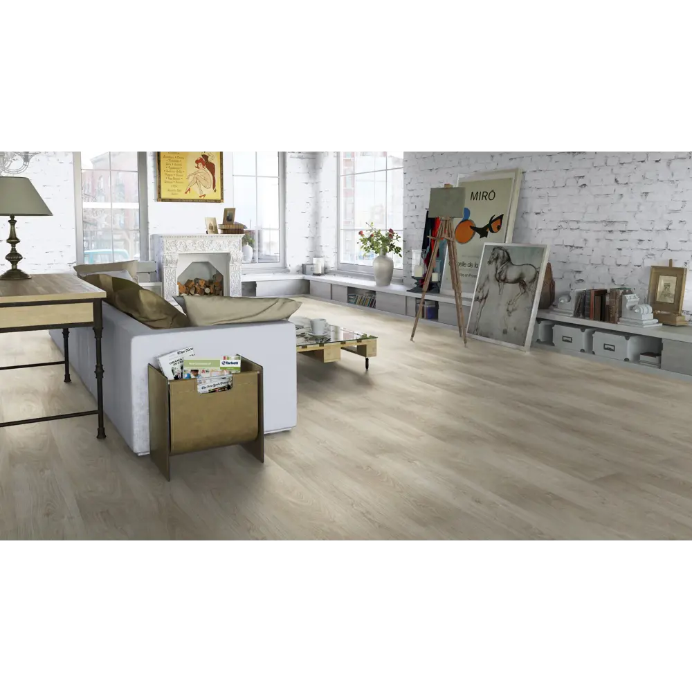 Фото 4 Ламинат Tarkett Woodstock Дуб Фрисби Бежевый 33 класс толщина 8 мм 2.01 м²