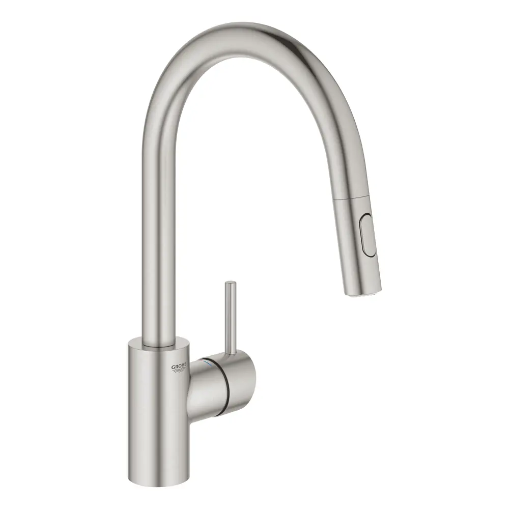 Фото Однорычажный смеситель Grohe Concetto излив 18.8 см цвет сталь Фото Однорычажный смеситель Grohe Concetto излив 18.8 см цвет сталь