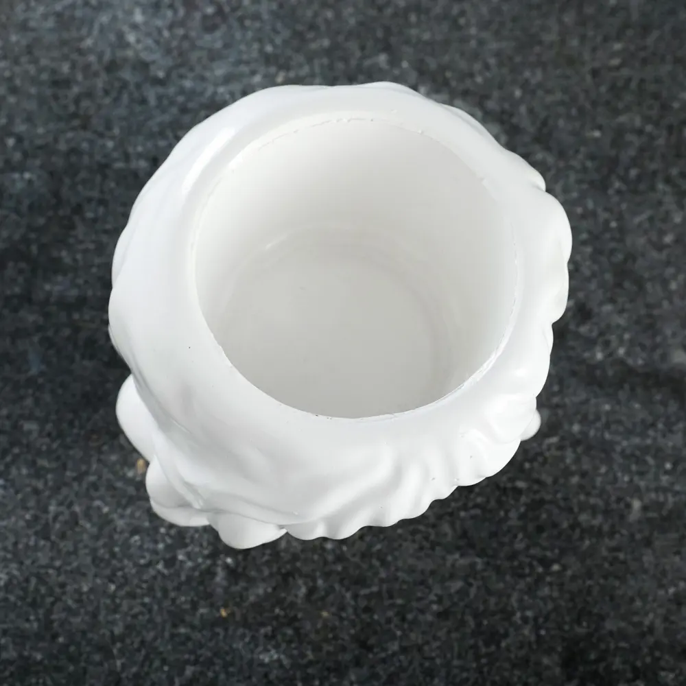 Фото 6 Кашпо 7501901 Хорошие сувениры 11 см 0.4 л гипс белый