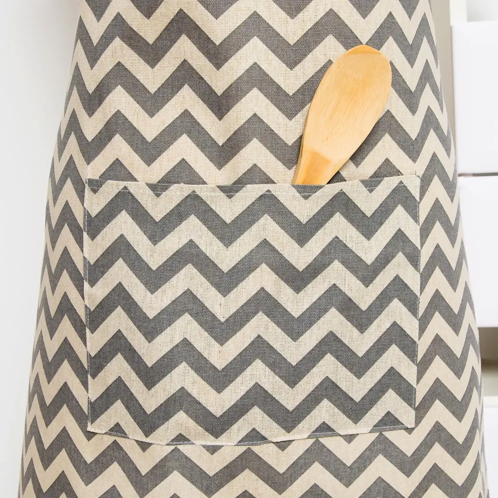 Фото 3 Кухонный фартук Зигзаг Доляна полиэстер цвет серый Фото 3 Кухонный фартук Зигзаг Доляна полиэстер цвет серый