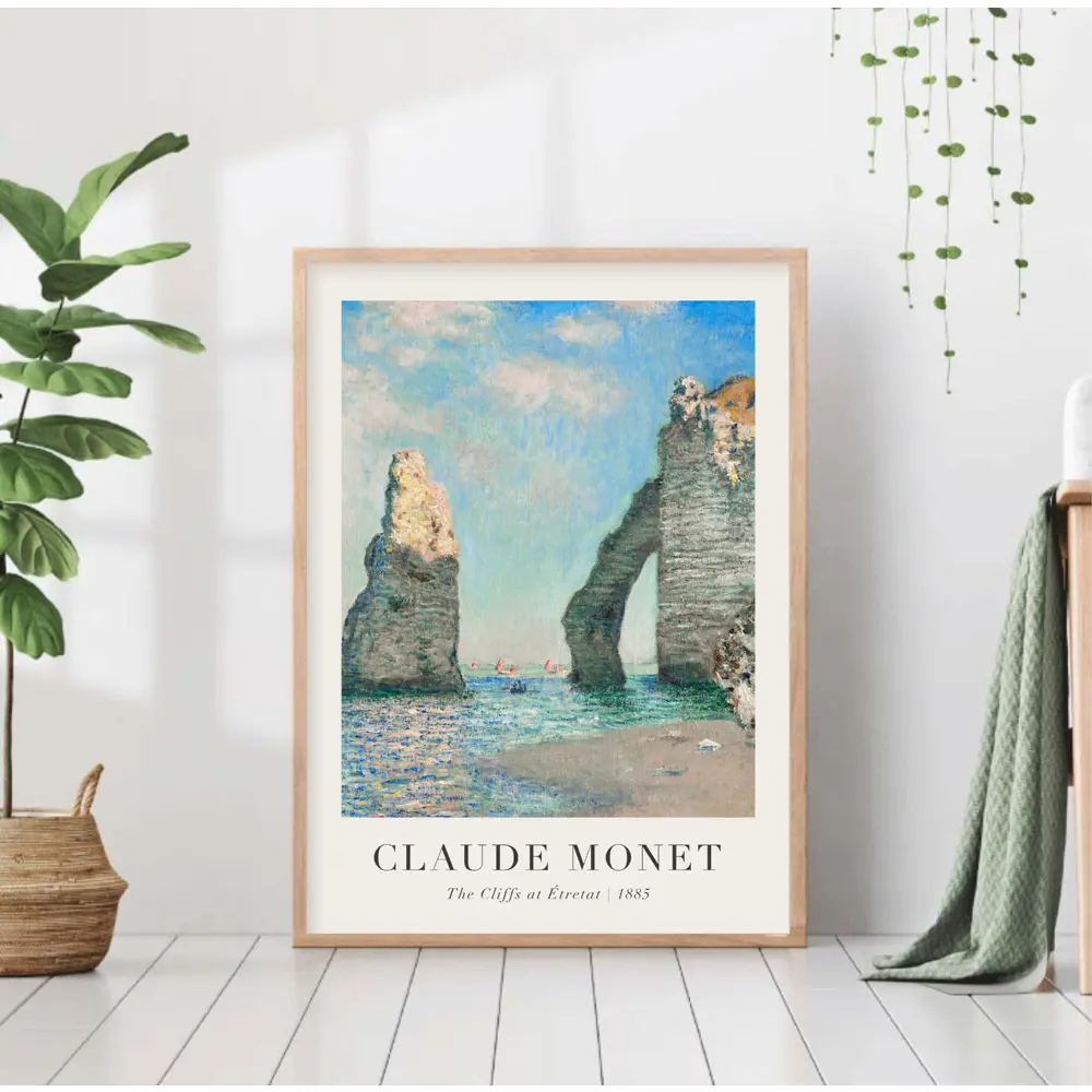 Фото Постер 28 картин "Клод Моне скалы в Этрета" 50x40 см в подарочном тубусе без рамы Фото Постер 28 картин "Клод Моне скалы в Этрета" 50x40 см в подарочном тубусе без рамы