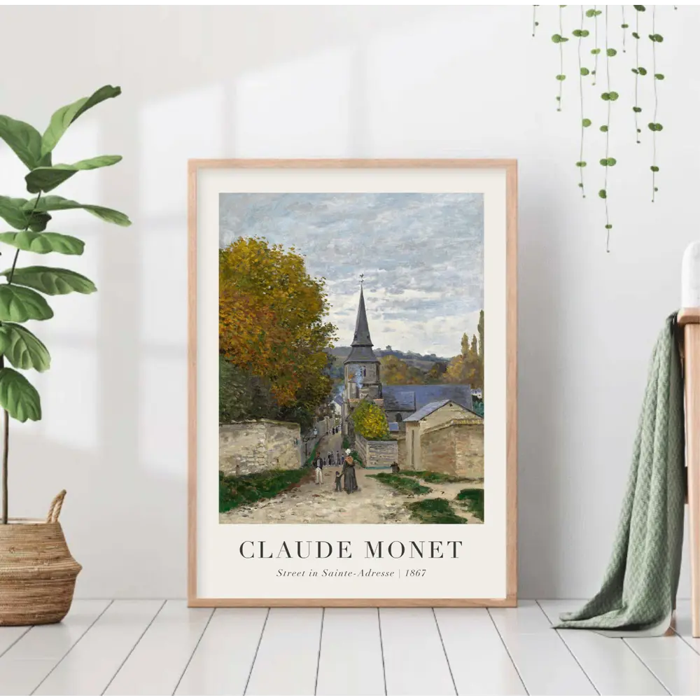 Фото Постер 28 картин "Клод Моне Улица в Сент Адрес" 50x40 см в подарочном тубусе без рамы Фото Постер 28 картин "Клод Моне Улица в Сент Адрес" 50x40 см в подарочном тубусе без рамы