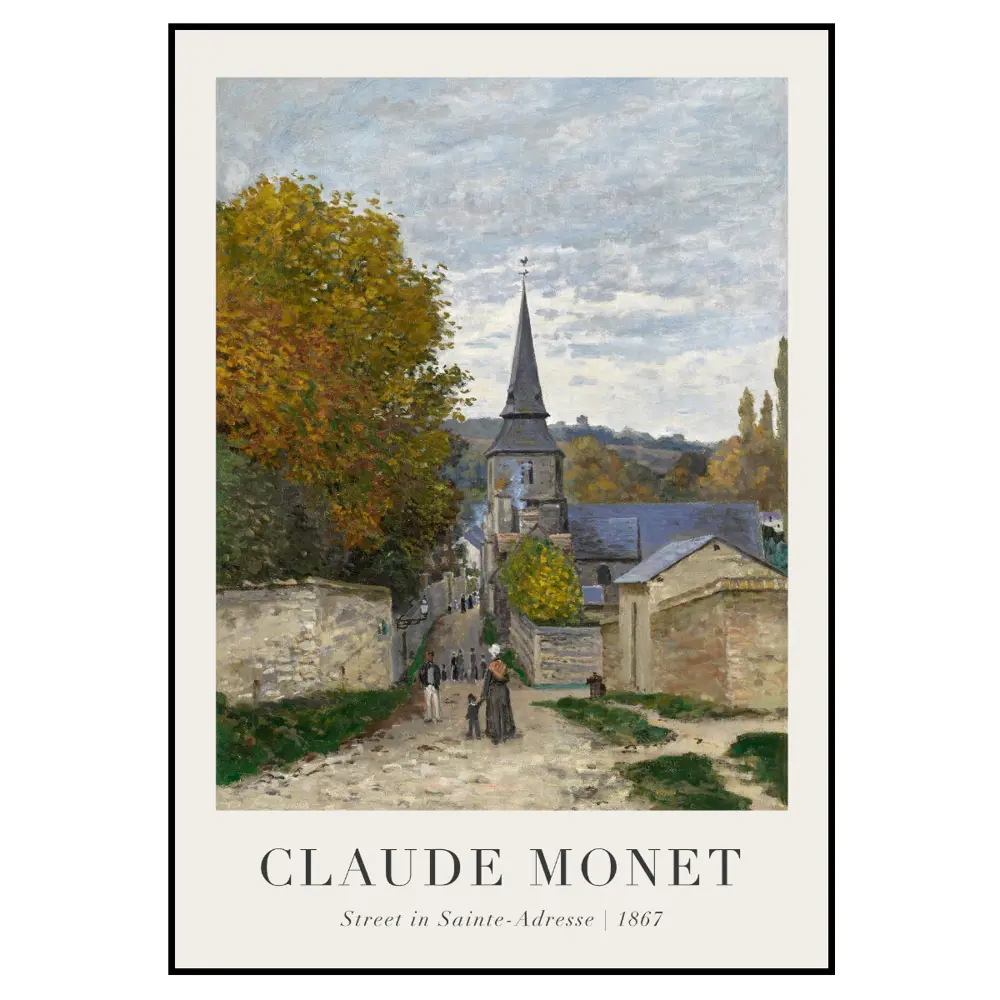 Фото 2 Постер 28 картин "Клод Моне Улица в Сент Адрес" 50x40 см в подарочном тубусе без рамы Фото 2 Постер 28 картин "Клод Моне Улица в Сент Адрес" 50x40 см в подарочном тубусе без рамы