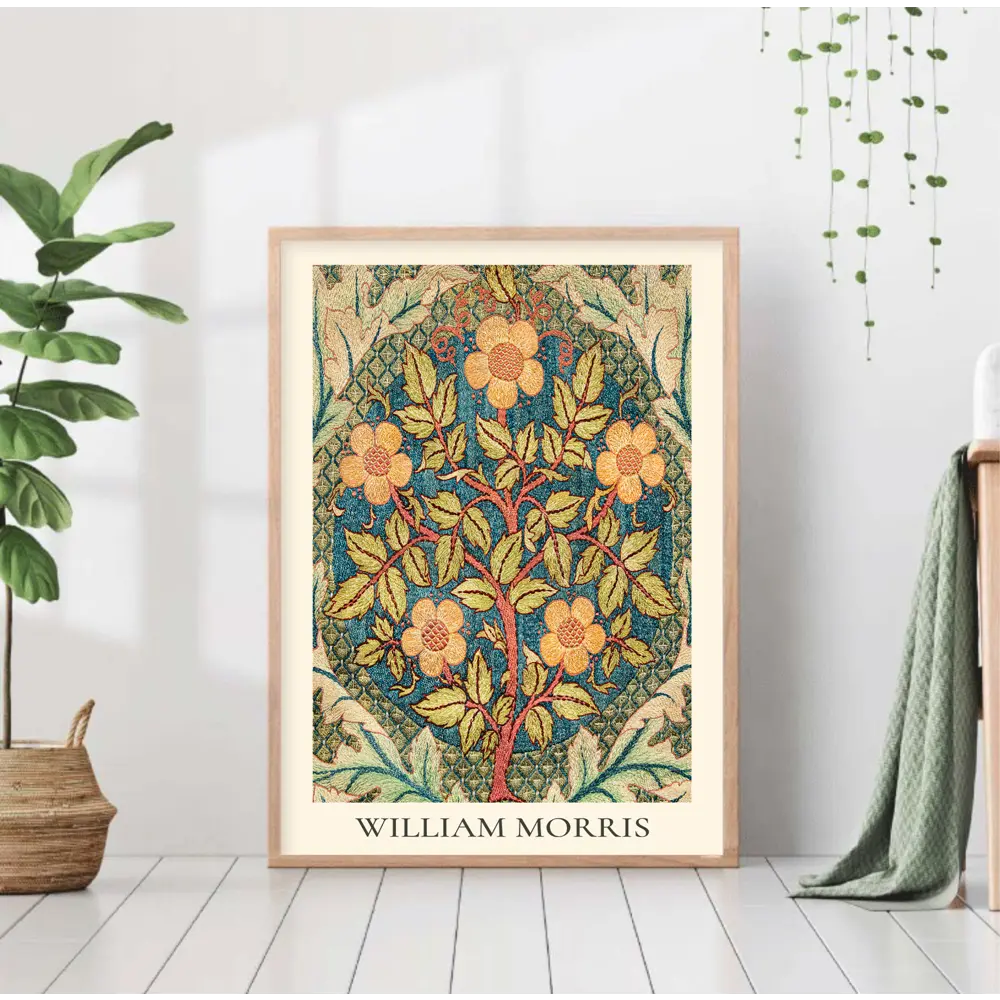 Фото Постер 28 картин "Уильям Моррис цветы" 70x50 см в подарочном тубусе без рамы Фото Постер 28 картин "Уильям Моррис цветы" 70x50 см в подарочном тубусе без рамы