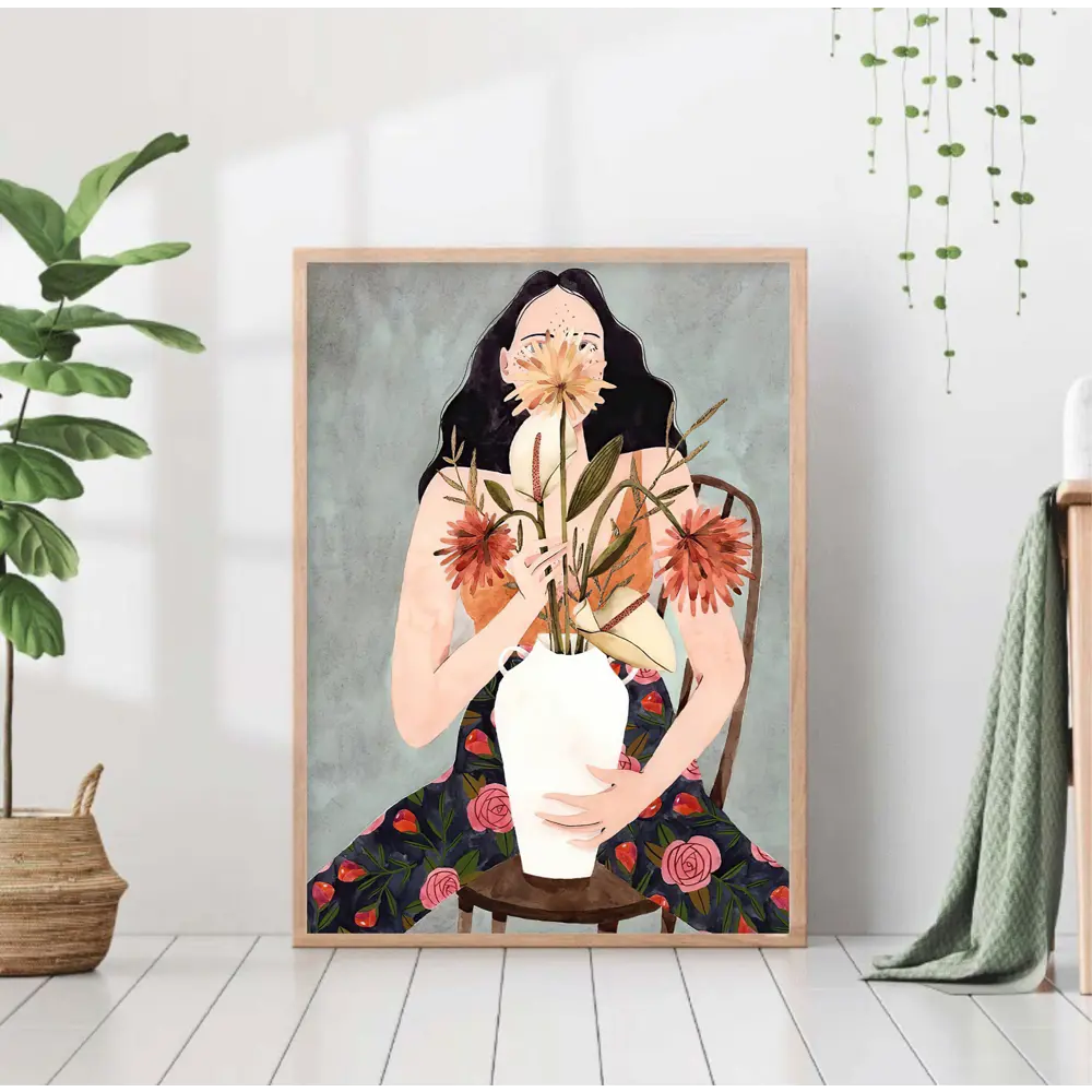 Фото Постер 28 картин "Бруно Манкузо девушка с цветами" 70x50 см в подарочном тубусе без рамы Фото Постер 28 картин "Бруно Манкузо девушка с цветами" 70x50 см в подарочном тубусе без рамы