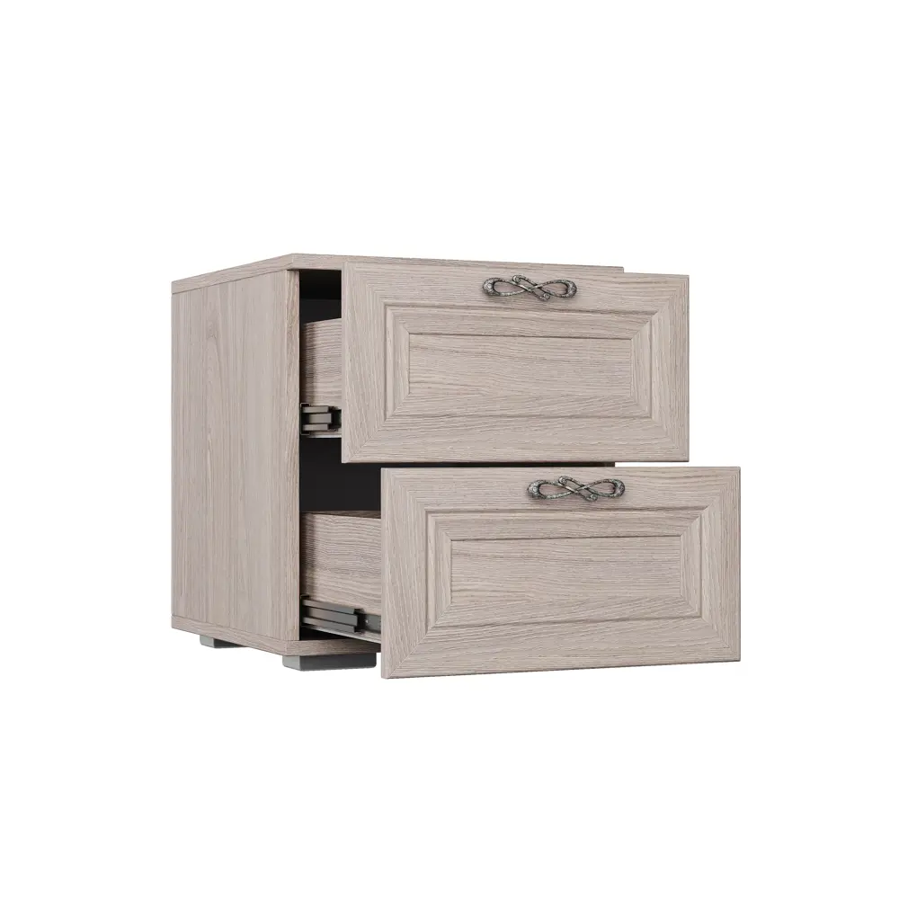 Фото Тумба прикроватная Ваша мебель 40x44.5x42 см 2 ящика ЛДСП цвет коричневый Фото Тумба прикроватная Ваша мебель 40x44.5x42 см 2 ящика ЛДСП цвет коричневый