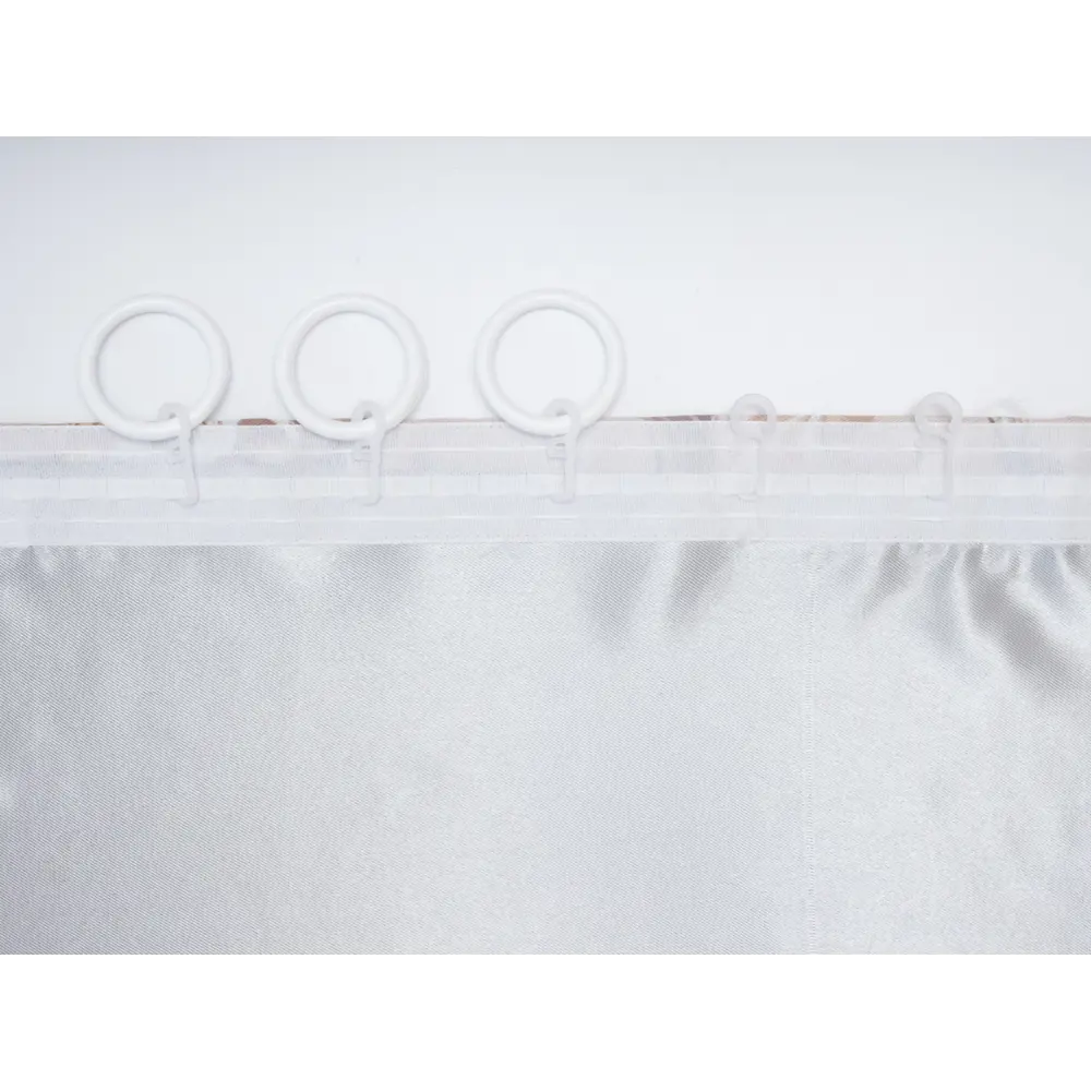 Фото 2 Штора на шторной ленте блэкаут Цветы 170x250 см цвет бежевый Фото 2 Штора на шторной ленте блэкаут Цветы 170x250 см цвет бежевый