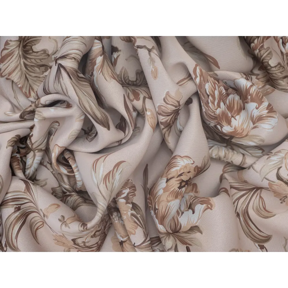Фото 10 Штора на шторной ленте блэкаут Цветы 170x250 см цвет бежевый Фото 10 Штора на шторной ленте блэкаут Цветы 170x250 см цвет бежевый
