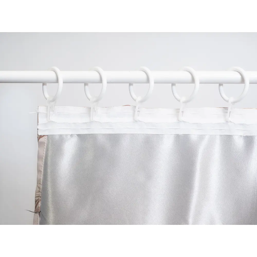 Фото 6 Штора на шторной ленте блэкаут Цветы 170x250 см цвет бежевый Фото 6 Штора на шторной ленте блэкаут Цветы 170x250 см цвет бежевый