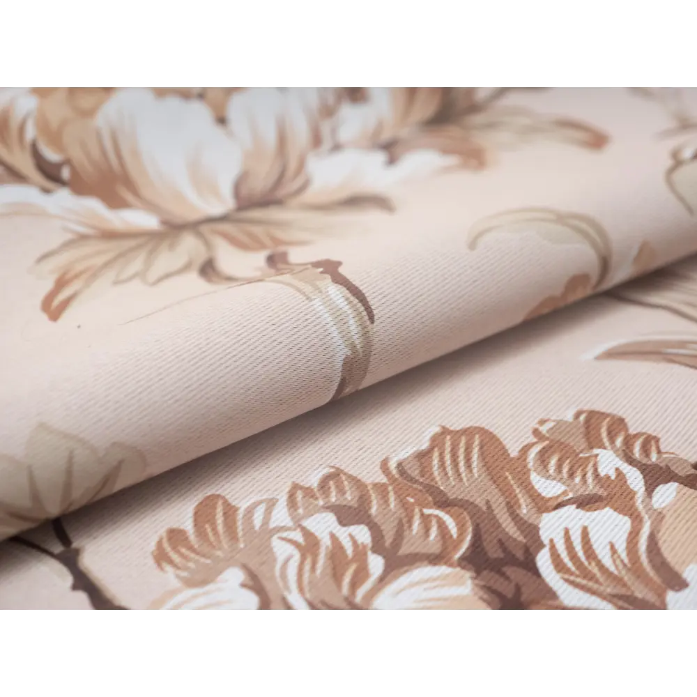 Фото 13 Штора на шторной ленте блэкаут Цветы 200x270 см цвет бежевый Фото 13 Штора на шторной ленте блэкаут Цветы 200x270 см цвет бежевый