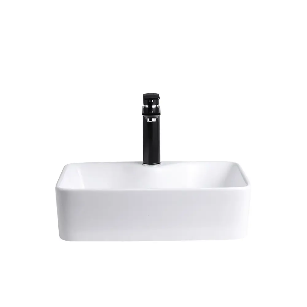 Фото 2 Раковина накладная Mira mira 8025A 48.5см цвет белый глянец