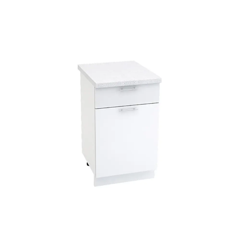 Фото Напольный шкаф Сурская мебель Валерия 50x81.6x47.8 см 1 ящик ЛДСП цвет белый Фото Напольный шкаф Сурская мебель Валерия 50x81.6x47.8 см 1 ящик ЛДСП цвет белый