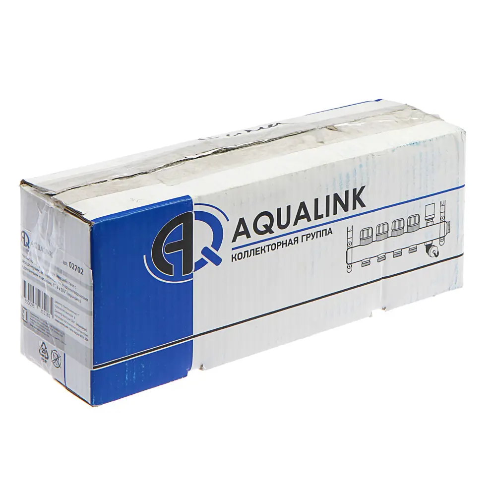 Фото 2 Коллекторная группа Aqualink 1"х3/4" 4 выхода с расходомерами Фото 2 Коллекторная группа Aqualink 1"х3/4" 4 выхода с расходомерами