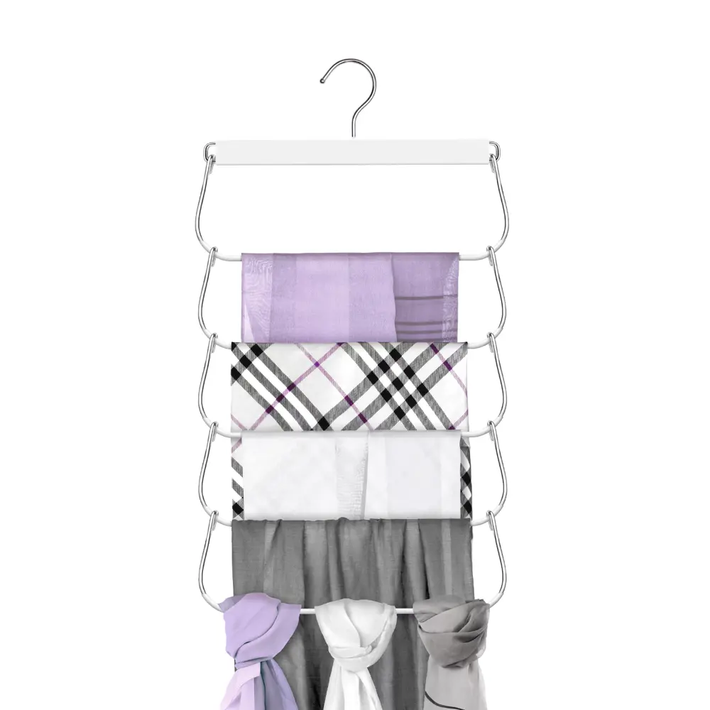 Фото 2 Вешалка для одежды 1 шт Valiant 28x52x2 см металл цвет белый Фото 2 Вешалка для одежды 1 шт Valiant 28x52x2 см металл цвет белый