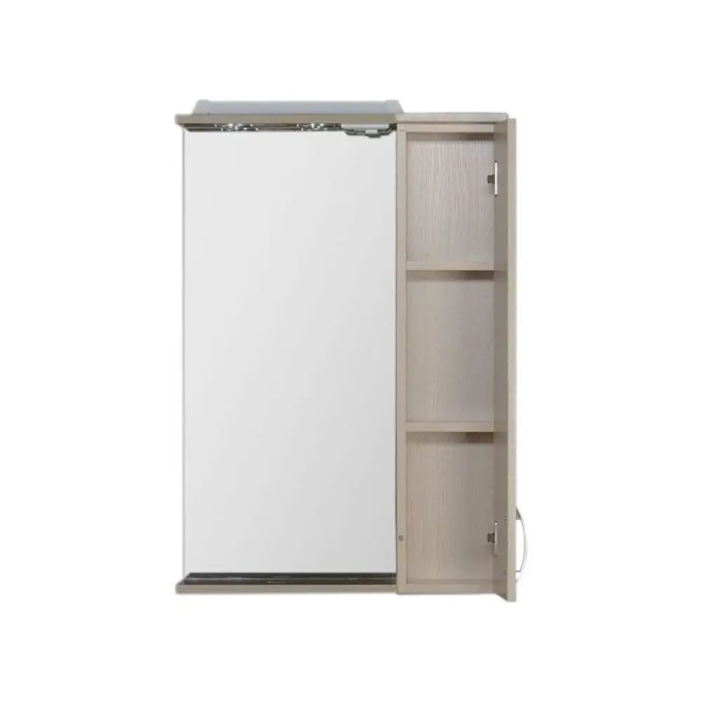 Фото 5 Шкаф зеркальный подвесной Aquanet 00168928 60x87см цвет дуб