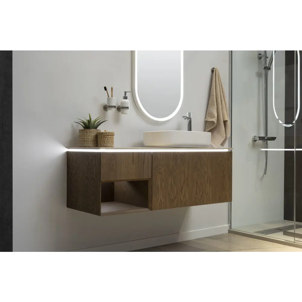 Фото 20 Тумба под раковину подвесная Allen brau 00274269 119.2см цвет коричневый Фото 20 Тумба под раковину подвесная Allen brau 00274269 119.2см цвет коричневый