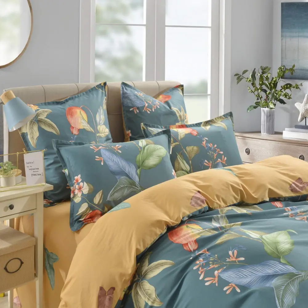 Фото Комплект постельного белья Sofi de Marko 2х-5621, двуспальный, сатин, разноцветный