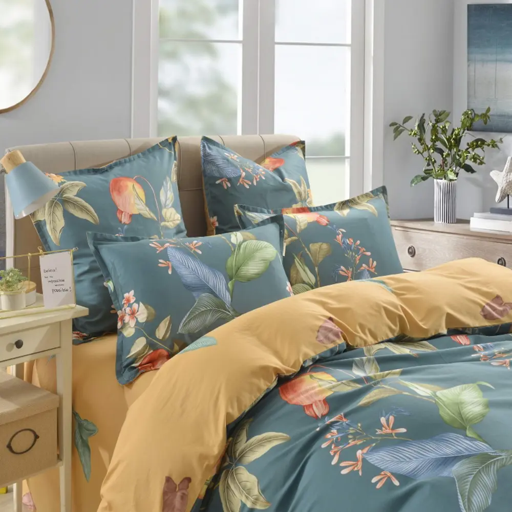 Фото Комплект постельного белья Sofi de Marko 7Е-5621, семейный, сатин, разноцветный