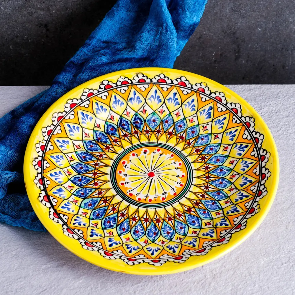 Фото 2 Тарелка Шафран 7830822 26x2.50x30.50 см керамика цвет разноцветный Фото 2 Тарелка Шафран 7830822 26x2.50x30.50 см керамика цвет разноцветный