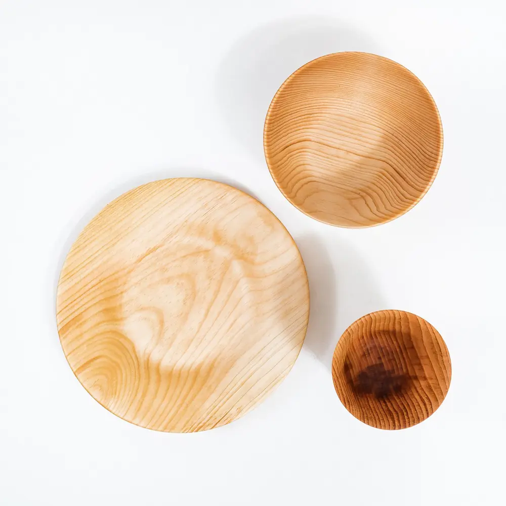 Фото 6 Набор тарелок 3 шт Magistro 5054021 19x11.50x30.50 см дерево цвет бежевый Фото 6 Набор тарелок 3 шт Magistro 5054021 19x11.50x30.50 см дерево цвет бежевый