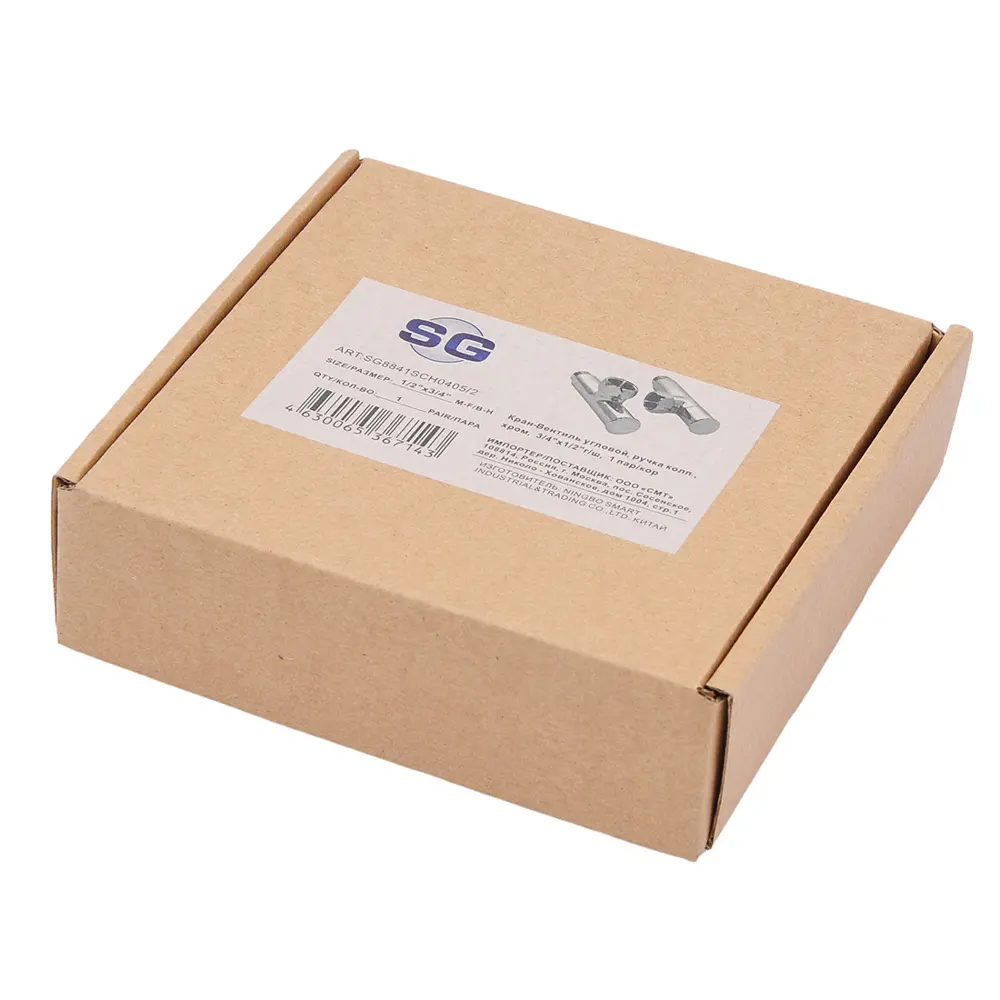 Фото 4 Кран угловой регулируемый Smartgroup для полотенцесушителя SG SG8841SCH0405/2 3/4" х 1/2" гайка/штуцер Фото 4 Кран угловой регулируемый Smartgroup для полотенцесушителя SG SG8841SCH0405/2 3/4" х 1/2" гайка/штуцер
