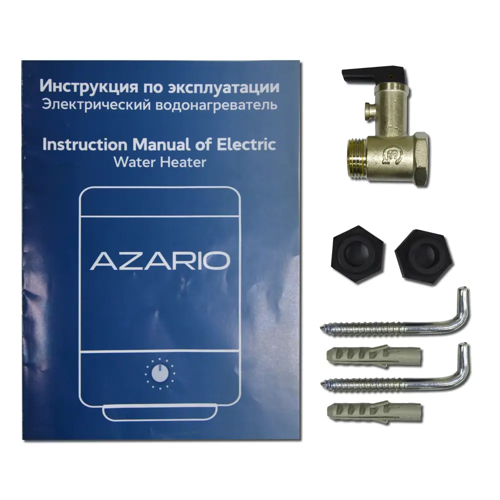 Фото 2 Накопительный водонагреватель электрический 30 л Azario AZ-30 1.5 кВт эмалированная сталь мокрый ТЭН Фото 2 Накопительный водонагреватель электрический 30 л Azario AZ-30 1.5 кВт эмалированная сталь мокрый ТЭН