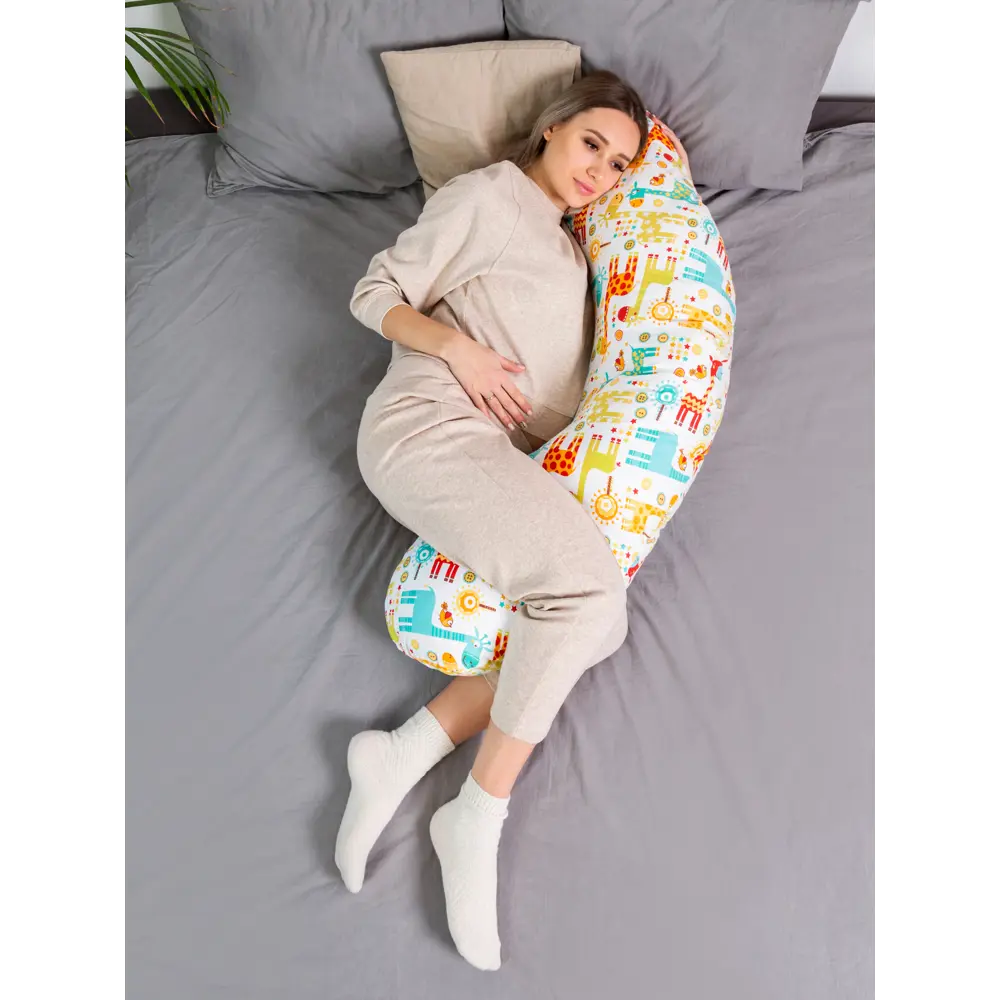 Фото 7 Подушка AmaroBaby для беременных Совы 170x25 см, холлофайбер Фото 7 Подушка AmaroBaby для беременных Совы 170x25 см, холлофайбер