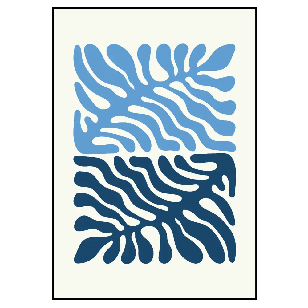 Фото 2 Постер 28 картин "Синие узоры" 40x50 см в подарочном тубусе без рамы Фото 2 Постер 28 картин "Синие узоры" 40x50 см в подарочном тубусе без рамы