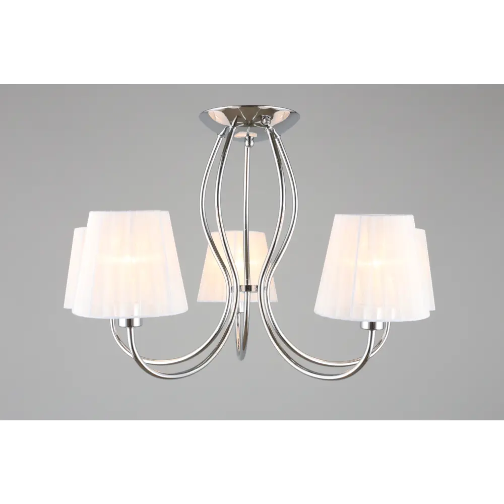 Фото 3 Люстра потолочная Omnilux Pontinia OML-65207-05, 5 ламп, цвет серый Фото 3 Люстра потолочная Omnilux Pontinia OML-65207-05, 5 ламп, цвет серый