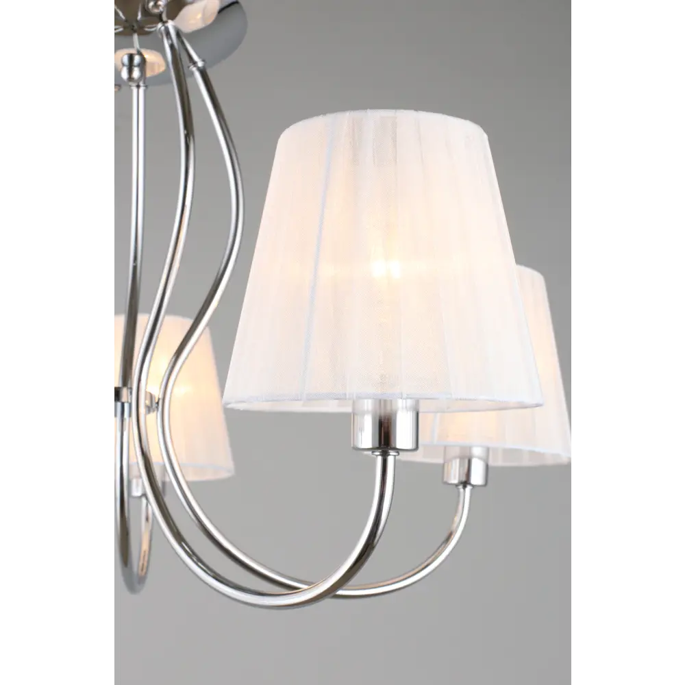 Фото 5 Люстра потолочная Omnilux Pontinia OML-65207-05, 5 ламп, цвет серый Фото 5 Люстра потолочная Omnilux Pontinia OML-65207-05, 5 ламп, цвет серый