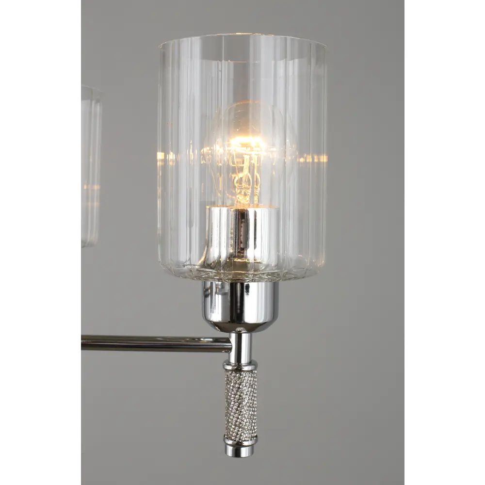 Фото 9 Люстра подвесная Omnilux OML-66503-05, 5 ламп, цвет серый