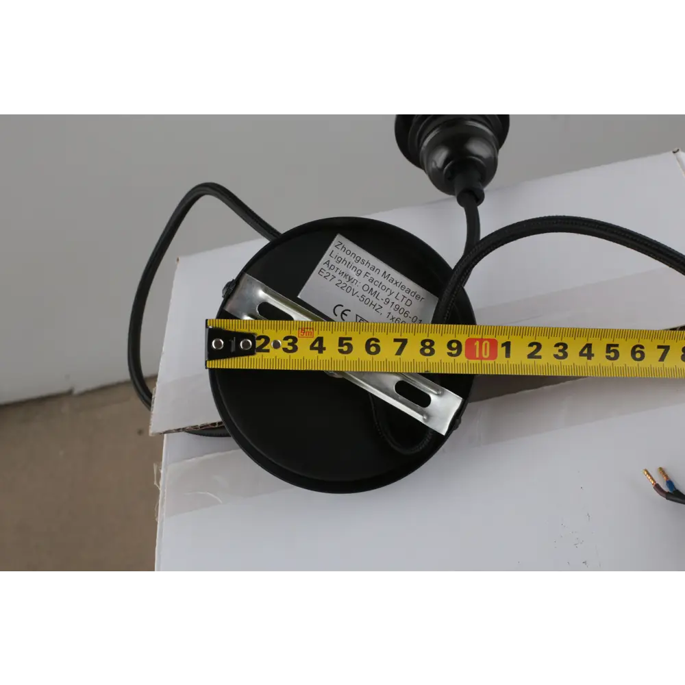 Фото 7 Светильник подвесной Omnilux Lainate OML-91906-01 1 лампа 2 м2 цвет черный Фото 7 Светильник подвесной Omnilux Lainate OML-91906-01 1 лампа 2 м2 цвет черный