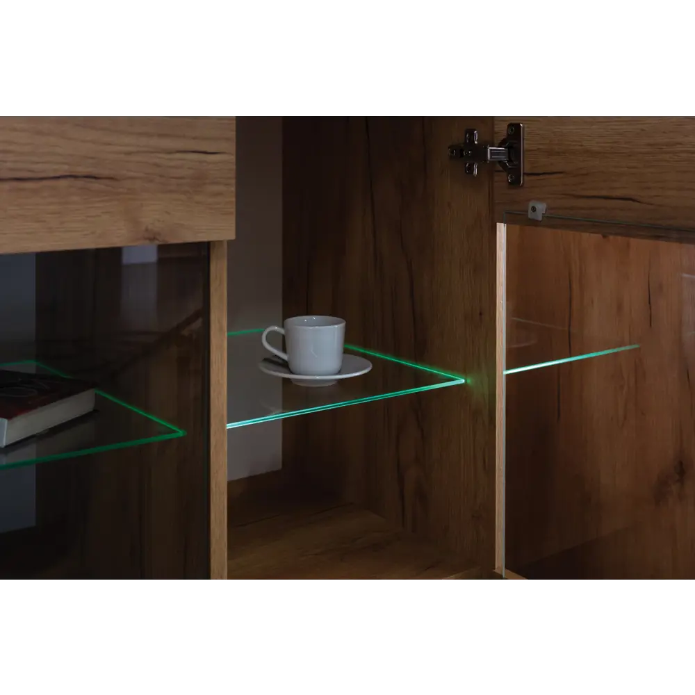 Фото 4 Комод Моби Арчи 08.140 10.110 130x41x150 см ЛДСП цвет дуб крафт золотой Фото 4 Комод Моби Арчи 08.140 10.110 130x41x150 см ЛДСП цвет дуб крафт золотой